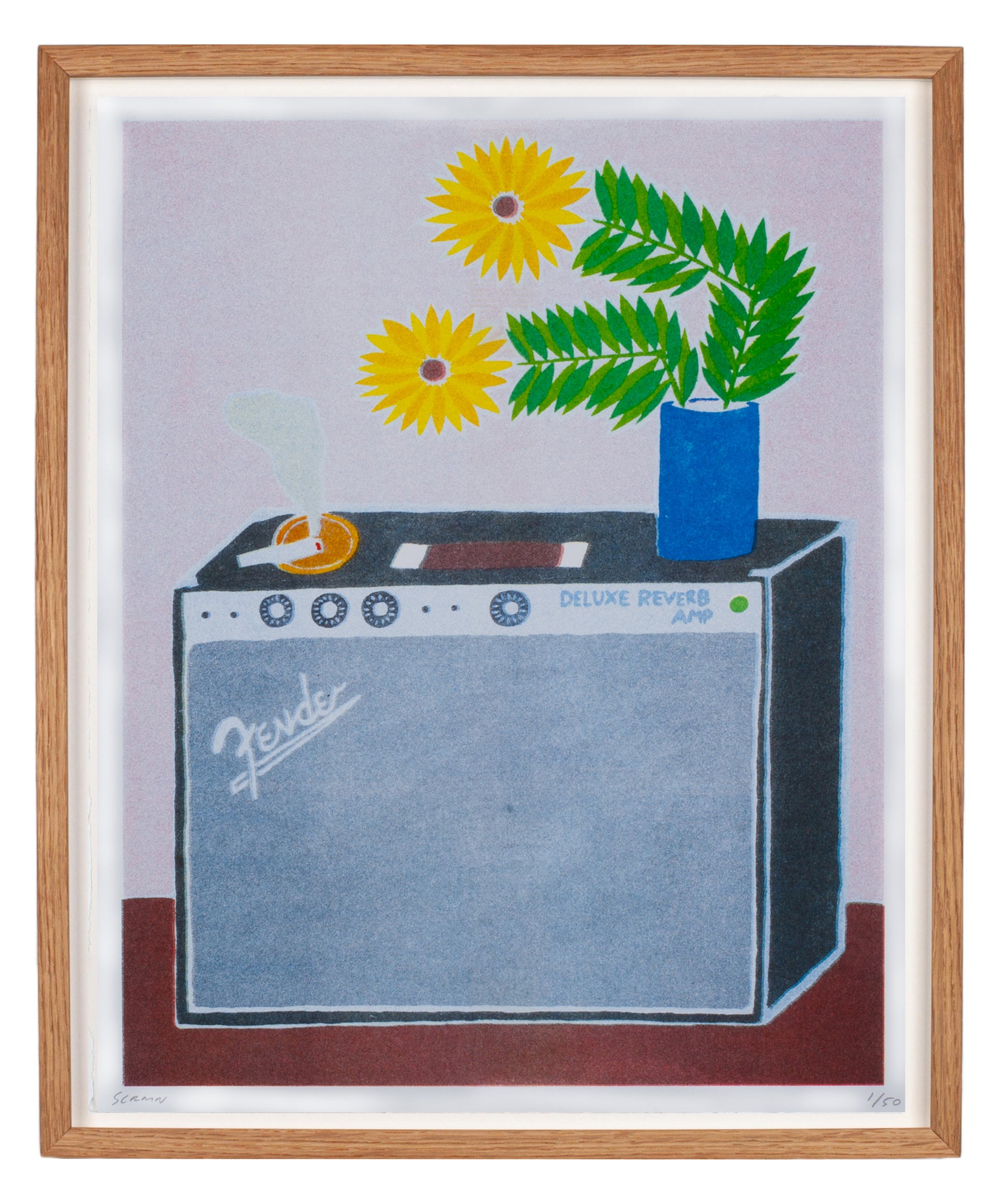 Little Fender Deluxe Amp Riso